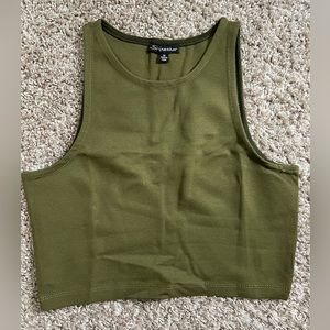 Olive crop top